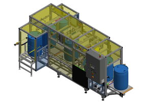 Weighing system for drums